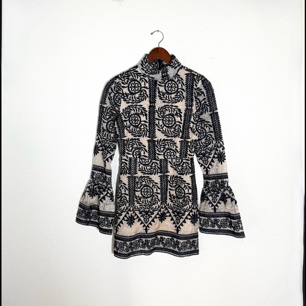 Black and White Patterned dress